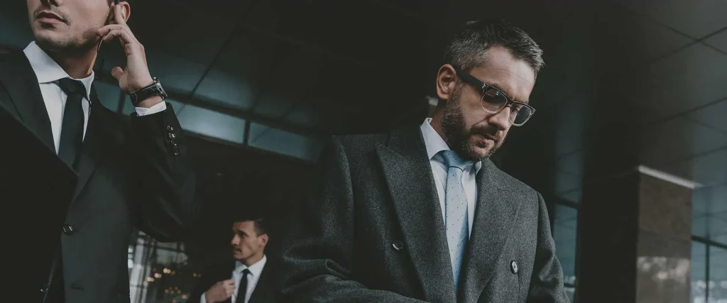 Changing risk landscape for CEOs - CEO guarded by executive protection